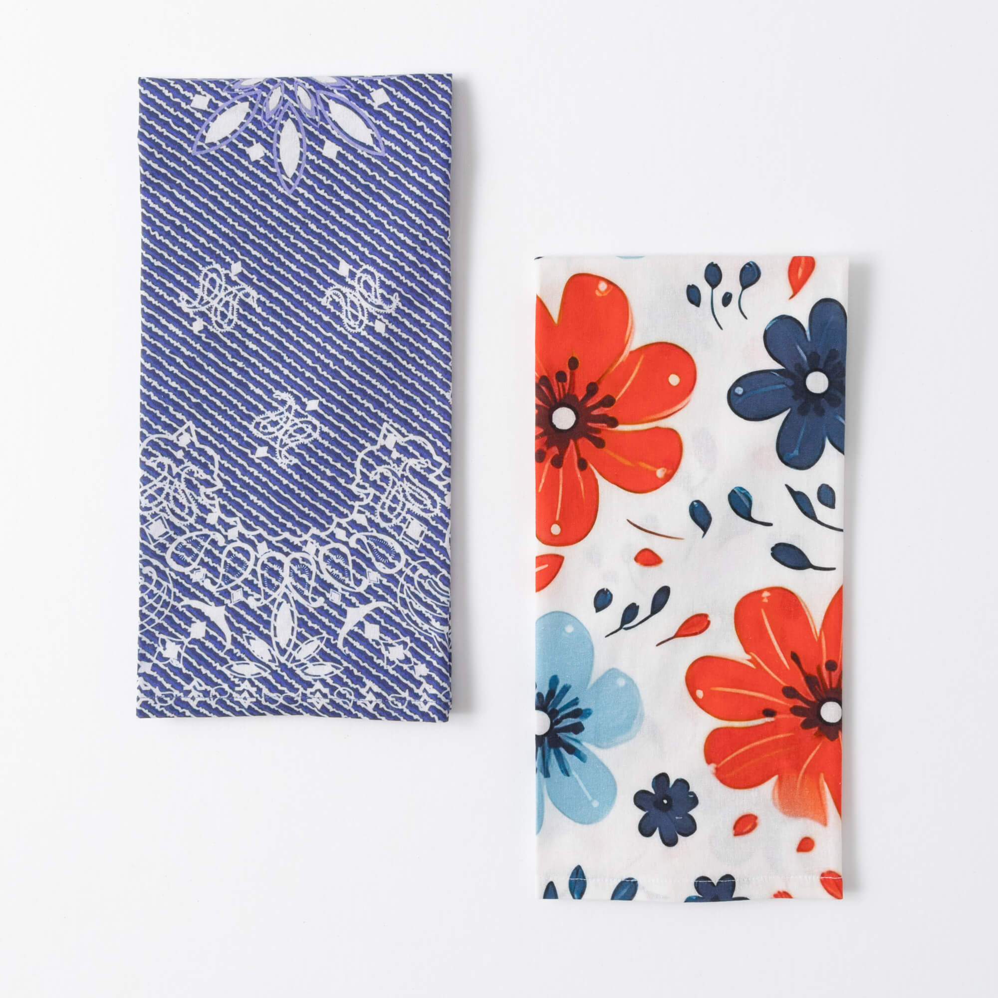 FLORAL BANDANA TEA TOWEL Set 2