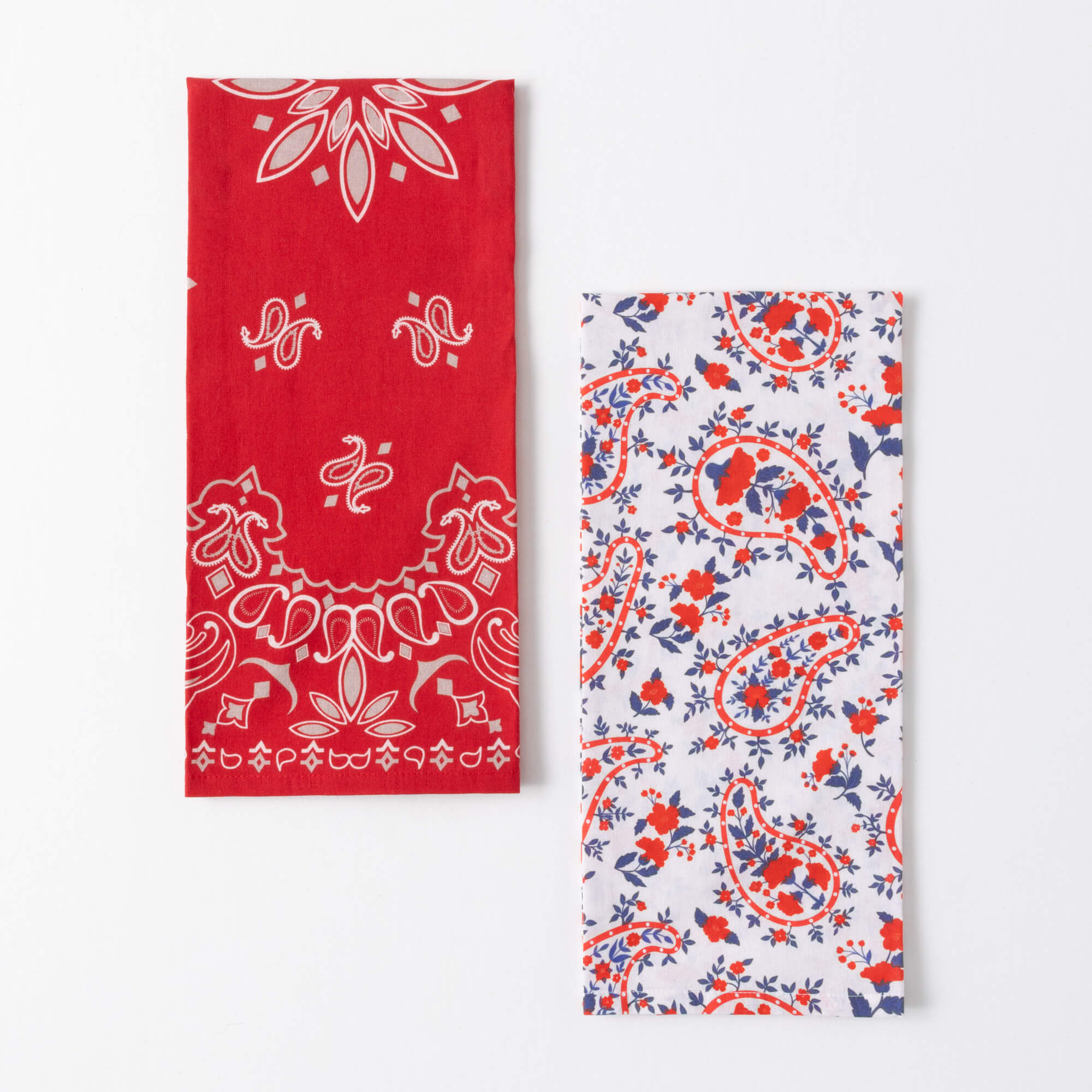 FLORAL BANDANA TEA TOWEL Set 2